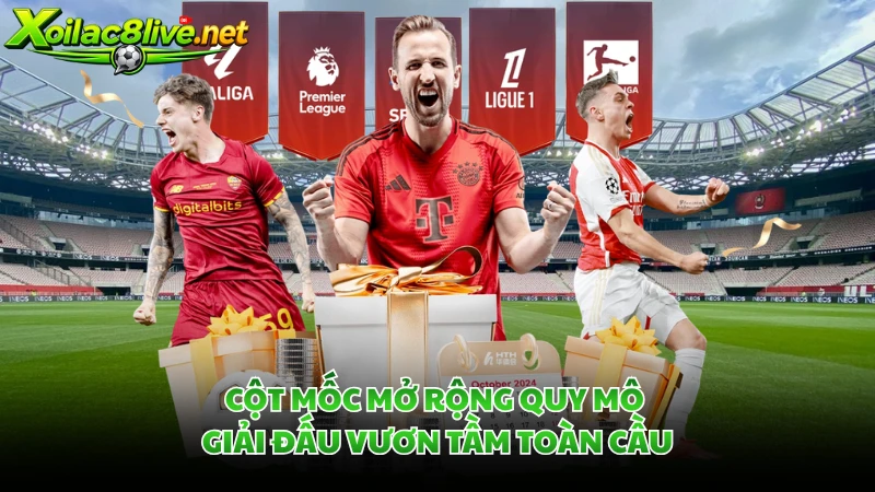 Cột mốc mở rộng quy mô giải đấu vươn tầm toàn cầu