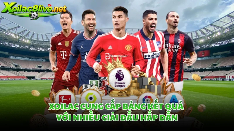 Xoilac cung cấp bảng kết quả với nhiều giải đấu hấp dẫn